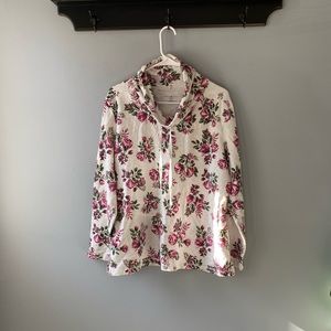 Karen Scott Sport Sweatshirt Cowl Neck Drawstring Size XL Athleisure Loungewear